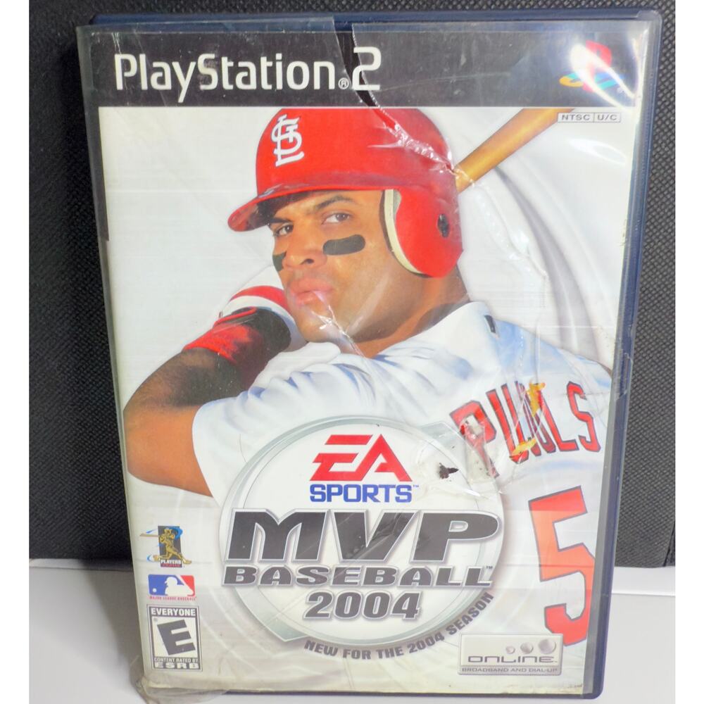 EA Sports MVP Baseball 2004 Sony PlayStation 2, 2004 Complete CIB Albert Pujols